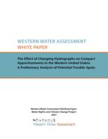 The effect of changing hydrographs on compact apportionments in the western United States : a preliminary analysis of potential trouble-spots