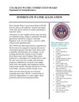 Interstate water allocation