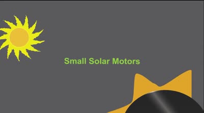 Your Energy Colorado. Small Solar Motors