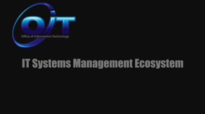 Governor's Office of Information Technology (OIT) videos. IT Systems Management Ecosystem