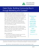 Case study, Colorado Opportunity Scholarship Initiative. Building Community Buy-in Through Marketing and Outreach