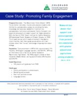 Case study, Colorado Opportunity Scholarship Initiative. Promoting Family Engagement