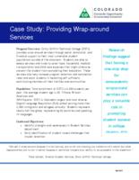 Case study, Colorado Opportunity Scholarship Initiative. Providing Wrap-around Services