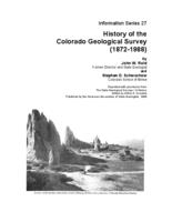 History of the Colorado Geological Survey (1872-1988)