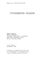 Pycnometer shaker