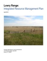 Lowry Range, integrated resource management plan