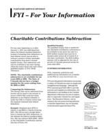 Charitable contributions subtraction
