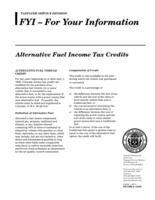 Alternative fuel income tax credits