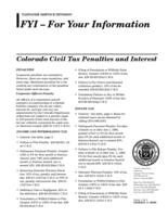 Colorado civil tax penalties and interest