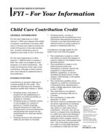 Child care contribution credit
