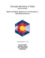 Health and safety guidance for the November 3, 2020 general election.