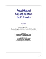 Flood hazard mitigation plan for Colorado