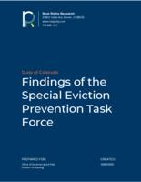 Findings of the Special Eviction Prevention Task Force