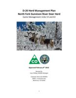 D-20 herd management plan North Fork Gunnison River deer herd game management units 53 and 63