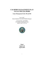 E-26 herd management plan, Sagauche elk herd, game management units 68 and 681