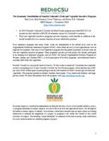 The economic contribution of Nourish Colorado's fruit and vegetable incentive program