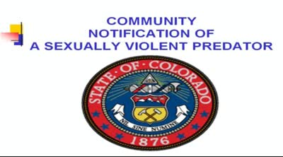 Community notification of a sexually violent predator