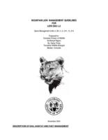 Mountain lion management guidelines for lion DAU L-2 game management units 3, 301, 4, 5, 441, 14, 214 : prepared for Colorado Division of Wildlife northeast region