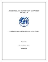 The Homeless Prevention Activities Program : a report to the Colorado State Legislature. 2005