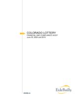 Colorado Lottery, financial and compliance audit, June 30, 2020 and 2019