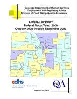 Annual report, federal fiscal year. 2008-09