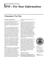 Consumer use tax