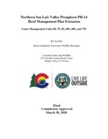 Northern San Luis Valley pronghorn herd data analysis unit PH-14, game management units 68, 79, 82, 681, 682, and 791