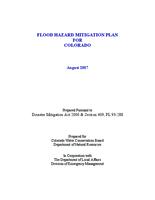 Flood hazard mitigation plan for Colorado