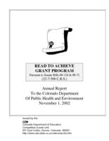 Annual report to the Colorado Department of Public Health and Environment. 