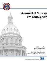 Annual human resources survey. 2006/2007