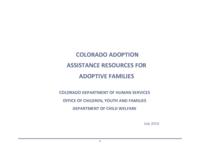 Colorado adoption assistance resources for adoptive families