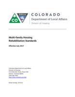 Multi-family housing rehabilitation standards effective July 2017