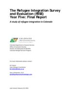 The Refugee Integration Survey and Evaluation (RISE) Study. Year 5 Final Report (2016)