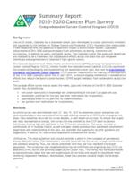 2016-2020 Colorado cancer plan : the roadmap to reducing the burden of cancer in Colorado. Summary Report: Comprehensive Cancer Control Program (CCCP)