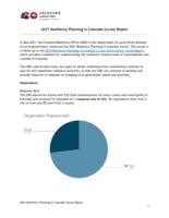 2021 resiliency planning in Colorado survey report