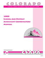 Colorado Student Assessment Program Alternate ... school and district assessment coordinators' manual