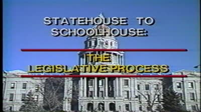 Statehouse to schoolhouse. The Legislative Process