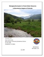 Managing stormwater to protect water resources in mountainous regions of Colorado