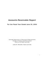 Accounts receivable report. 2004