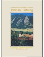 Catalog. 1986-87