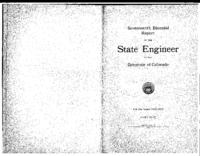 Biennial report of the State Engineer of the State of Colorado for the years 1913 - 1914