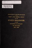 Biennial report of the State Engineer of the State of Colorado for the years 1941 - 1942