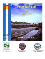 Stream flow data for Colorado. 2012