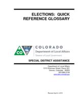 Elections, quick reference glossary.