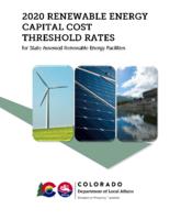 2020 renewable energy capital cost threshold rates for state assessed renewable energy facilities