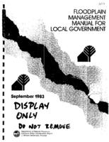 Floodplain management manual for local government