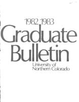 Graduate bulletin. 1982-83