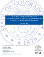 State Employee Incentive Program : recommendations to the Joint Budget Committee pursuant to HB 04-1020 and SB 04-243