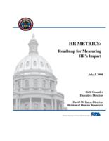 HR metrics : roadmap for measuring HR's impact