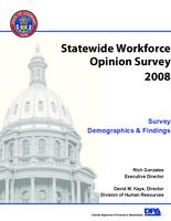 Statewide workforce opinion survey 2008 : survey demographics & findings